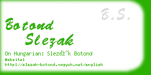 botond slezak business card